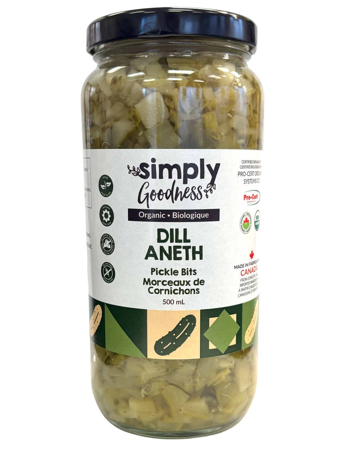 Simply Goodness - Organic Dill Pickle Bits, 500 mL — Goodness Me!