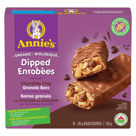 Annie's - Dipped Chocolate Chip Granola Bars, 5 Count