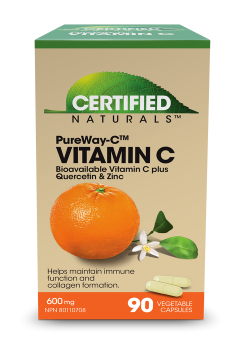 Certified Naturals - PureWay-C 600 mg + Quercetin, 90 Caps