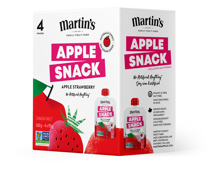 Martin's - Apple Strawberry - 4 Pack, 4x90 g