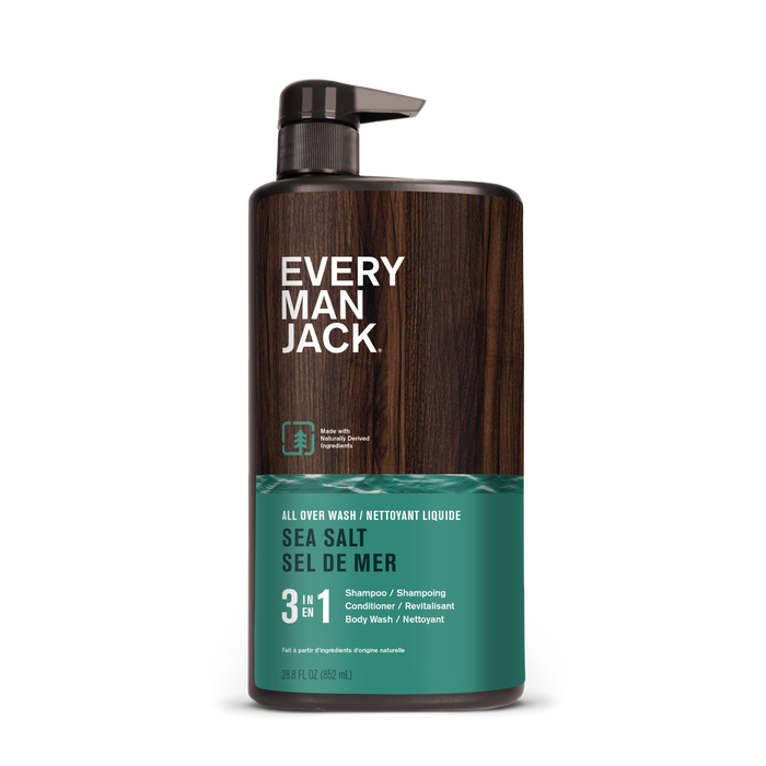 Every Man Jack - 3-in-1 All Over Wash - Sea Salt, 852 mL