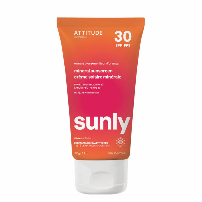 Attitude - Sunly SPF 30 Adult Orange Blossom, 150 g