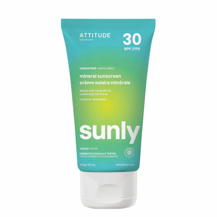 Attitude - Sunly SPF30 Adult - Unscented, 150 g