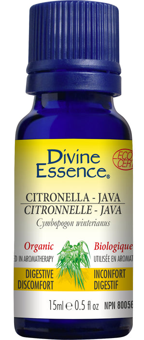 Divine Essence - Organic Citronella Java, 15 mL