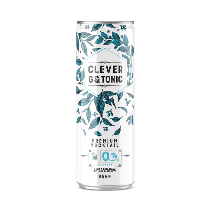 Clever Mocktails - Non-Alcoholic Gin & Tonic, 355 mL