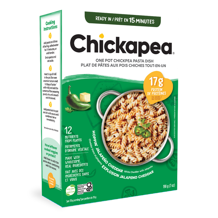 Chickapea Pasta - One Pot Hoppin' Jalapeno Cheddar, 198 g