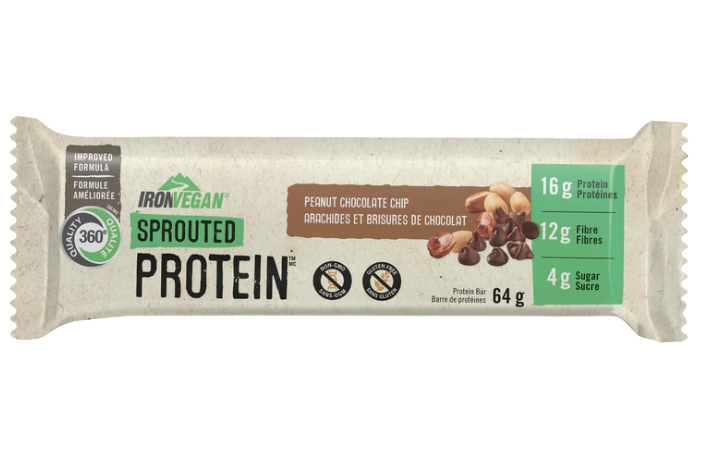 Iron Vegan - Protein Bar - Peanut Chocolate Chip, 64 g