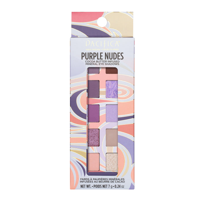 Pacifica - Eyeshadow Palette - Purple Nudes, 7 g