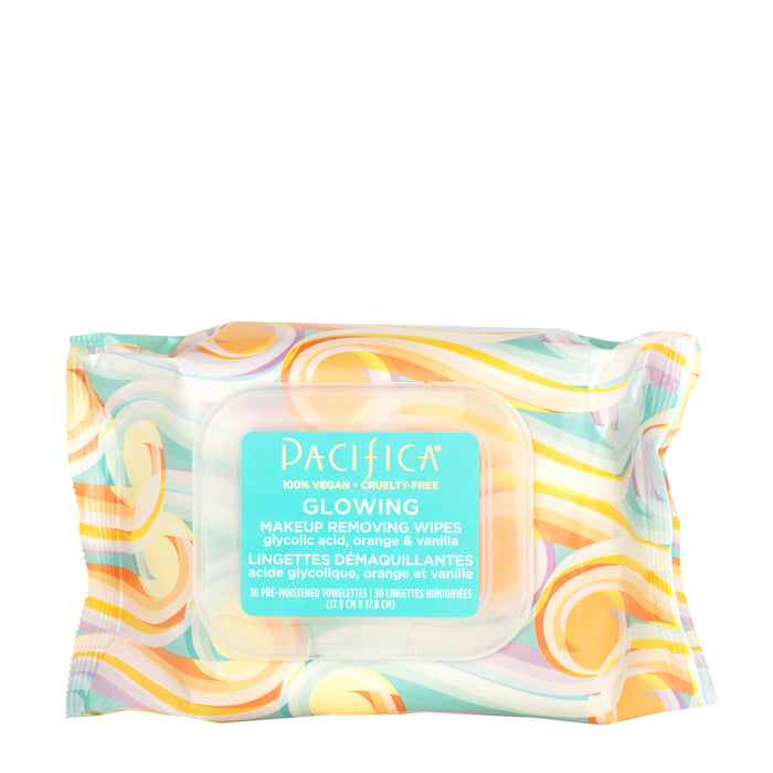 Pacifica - Glowing - Makeup Removing Wipes, 30 Count