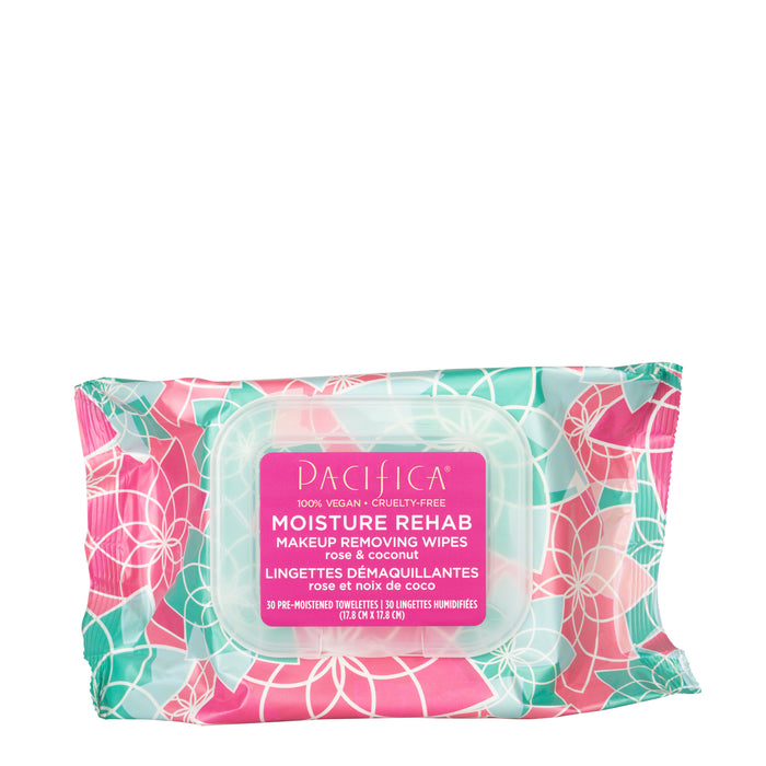 Pacifica - Moisture Rehab Makeup Removing Wipes, 30 Count