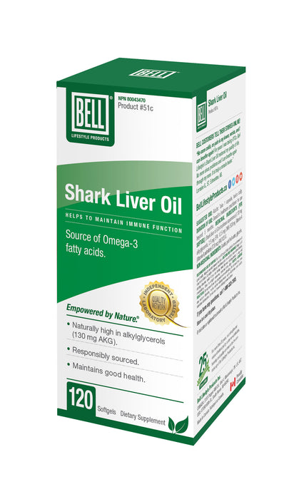 Bell - Shark Liver Oil, 120 Softgels