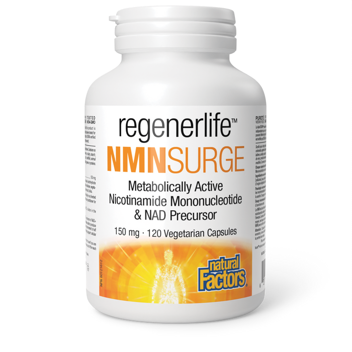 Natural Factors - RegenerLife NMNSurge, 120 Vcaps