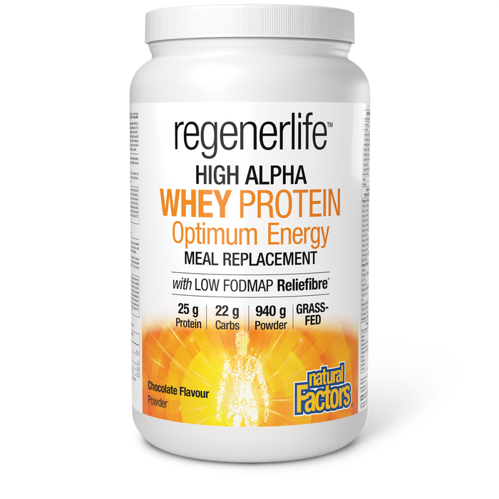 Natural Factors - RegenerLife High Alpha Whey Chocolate, 940 g