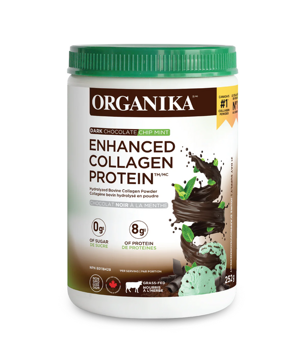 Organika - Enhanced Collagen Chocolate Mint, 252 g