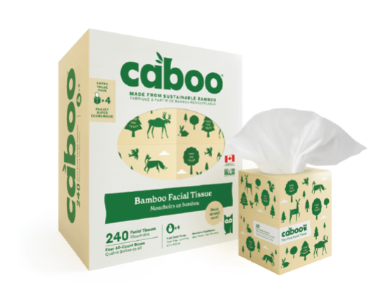 Caboo - Facial Tissue Bundle, 4x60 Count