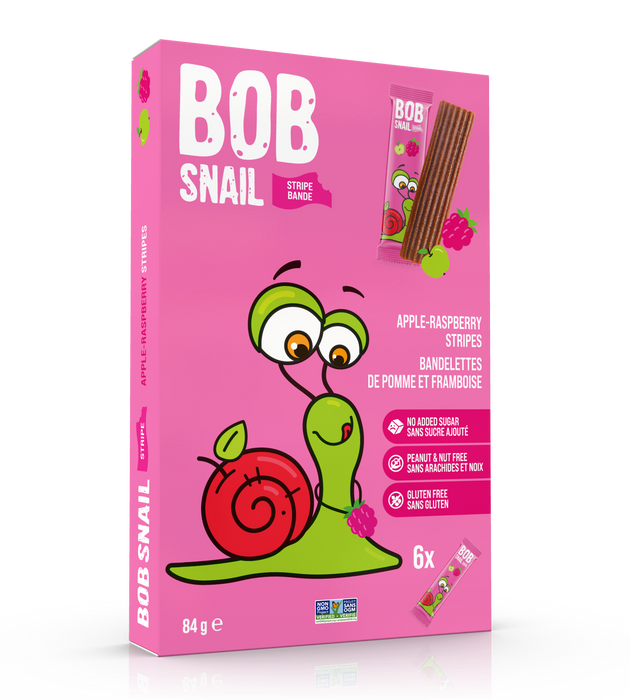 Bob Snail - Stripes - Apple-Raspberry, 84 g