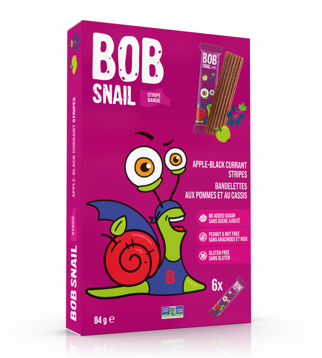 Bob Snail - Stripes - Apple-Black Currant, 84 g