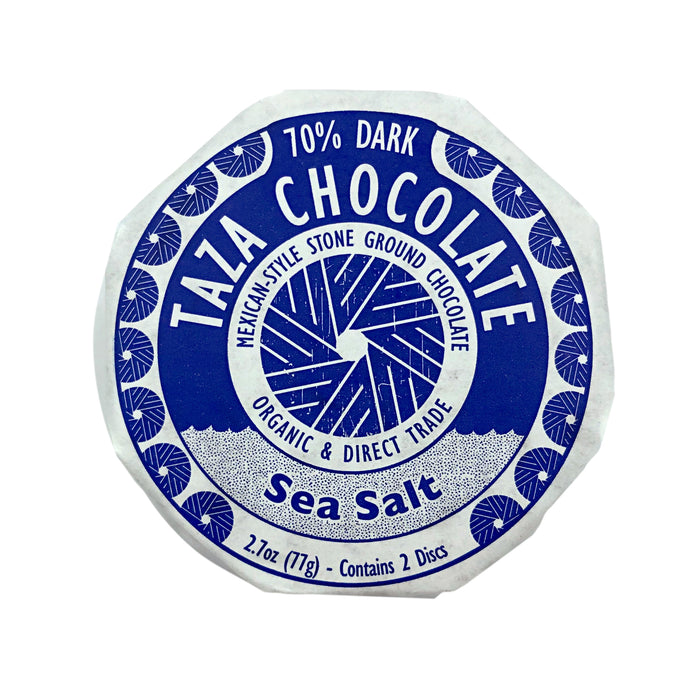 Taza Chocolate - Organic Sea Salt 70%, 77 g