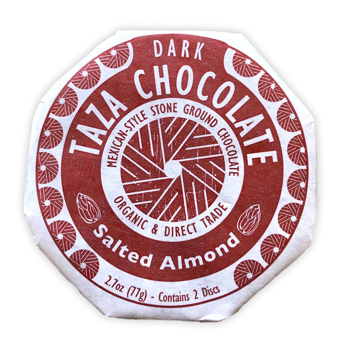 Taza Chocolate - Organic Salted Almond 40%, 77 g