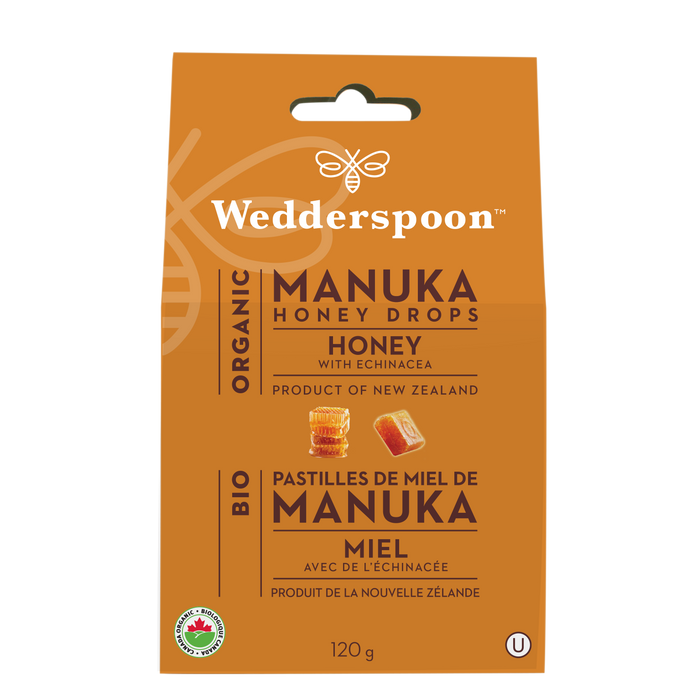 Wedderspoon - Organic Manuka Honey Drops, 120 g