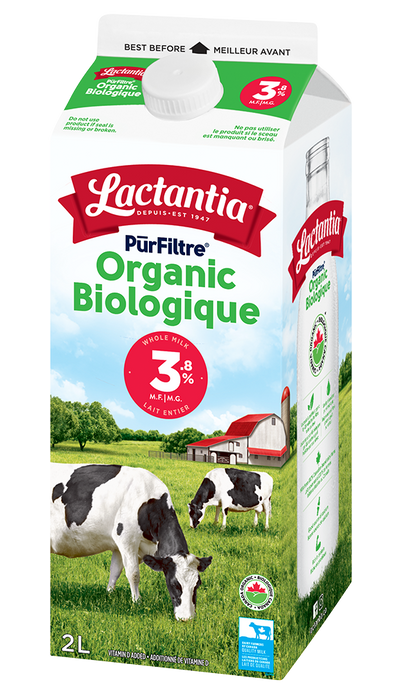 Lactantia - Purfiltre Organic Milk - 3.8%, 2 L