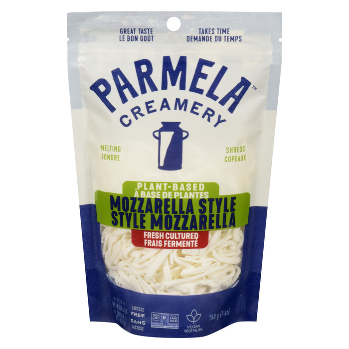 Parmela Creamery - Shredded Mozzarella Style, 198 g