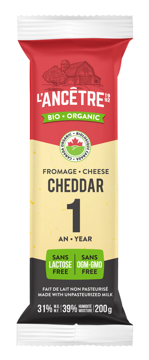 L'Ancetre - Organic 1 Year Old Cheddar, 200 g