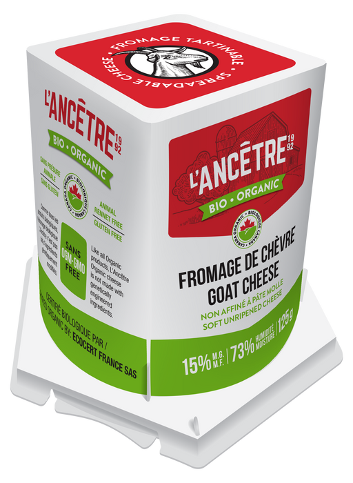 L'Ancetre - Organic Spreadable Goat Cheese, 125 g