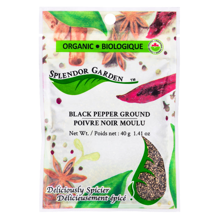 Splendor Garden - Organic Black Pepper Ground, 40 g