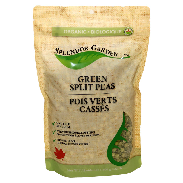 Splendor Garden - Organic Green Split Peas, 600 g