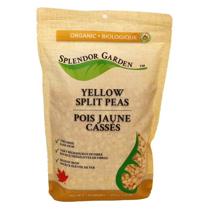 Splendor Garden - Organic Yellow Split Peas, 600 g