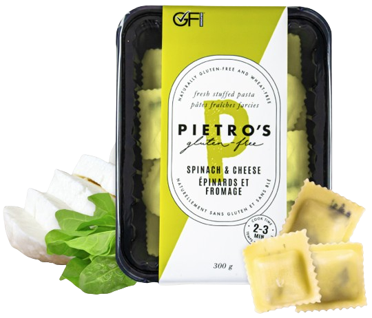 Pietro's Gluten Free - Spinach and Cheese Ravioli, 300 g