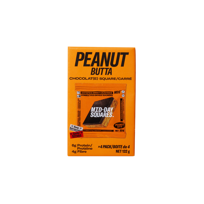 Mid-Day Squares - Squares - Peanut Butter 4 Pack, 132 g