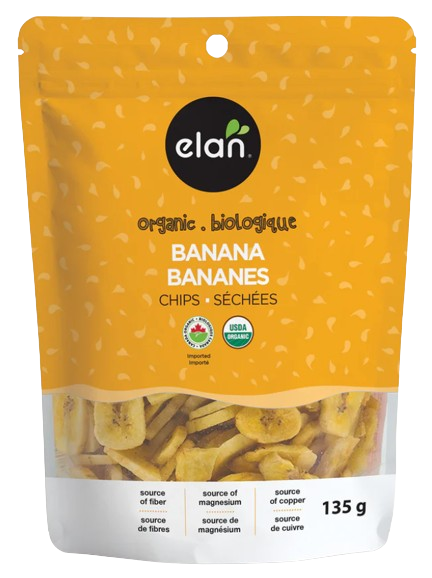 Elan Bio - Banana Chips, 135 g