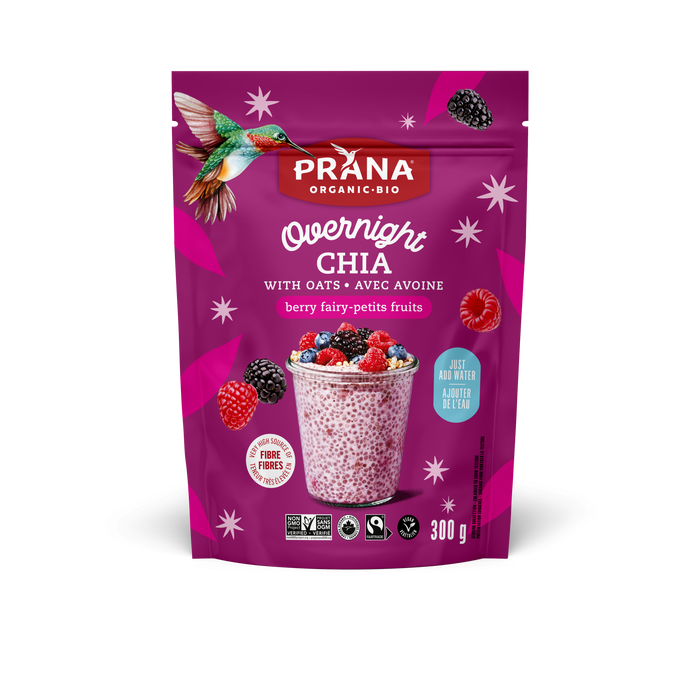 Prana - Overnight Chia - Berry Fairy, 300 g