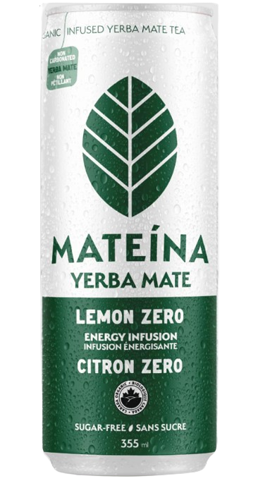 Mateina - Yerba Mate - Lemon Zero, 355 mL