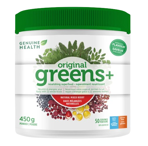 Genuine Health - Greens+ Original Mixed Berry, 450 g