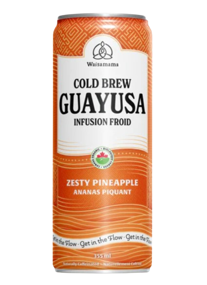 Waisamama - Cold Brew Guayusa Zesty Pineapple, 355 mL