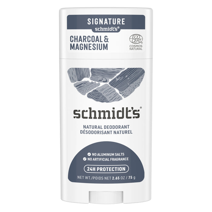 Schmidt's Deodorant - Charcoal + Magnesium Deodorant, 75 g