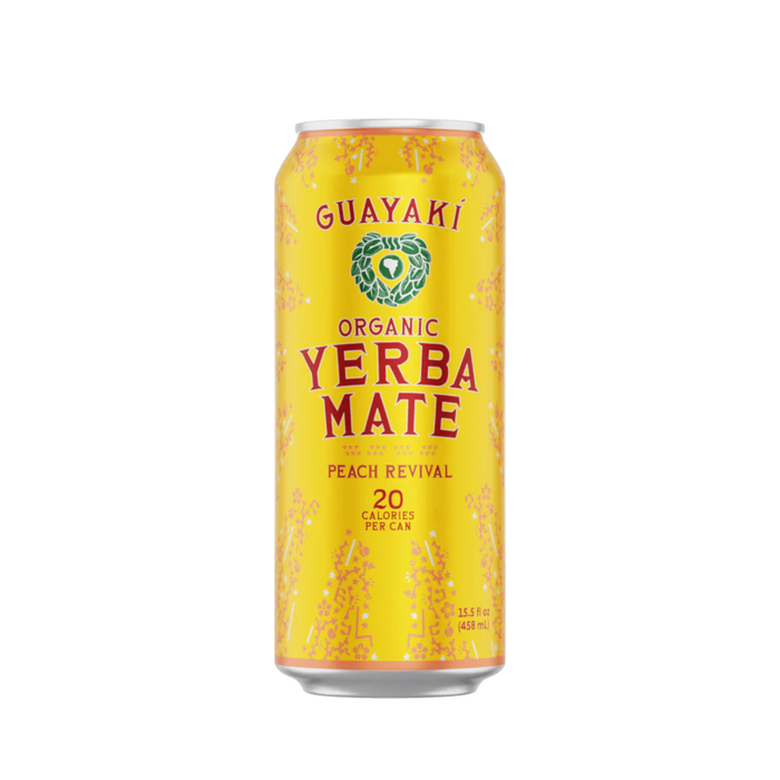 Guayaki - Peach Revival Mate, 458 mL