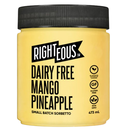 Righteous - Sorbetto - Df Mango Pineapple, 473 mL