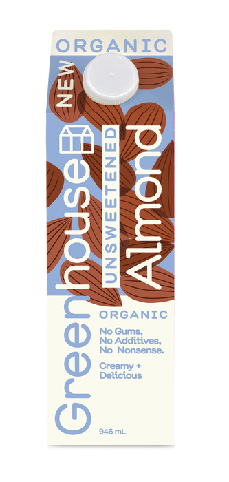 Greenhouse Juice - Almond Milk Unsweetened Gable Top, 946 mL