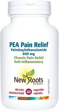 New Roots Herbal - PEA Pain Relief, 60 Capsules