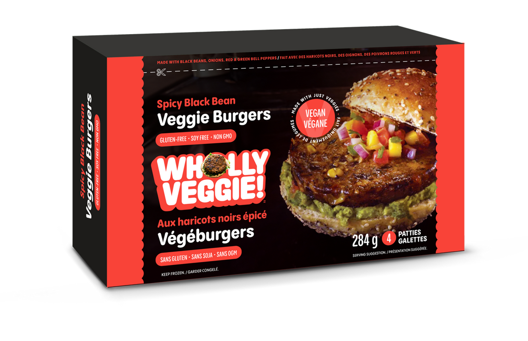 Wholly Veggie - Spicy Black Bean Veggie Burgers, 284 g