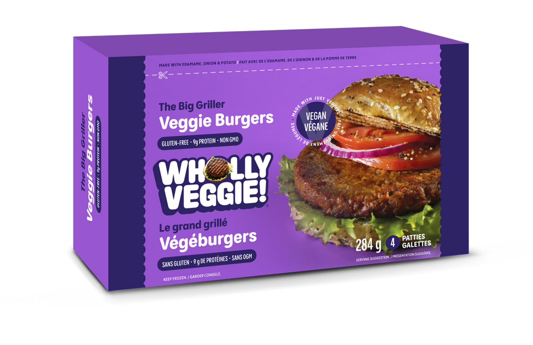 Wholly Veggie - The Big Griller Veggie Burgers, 284 g