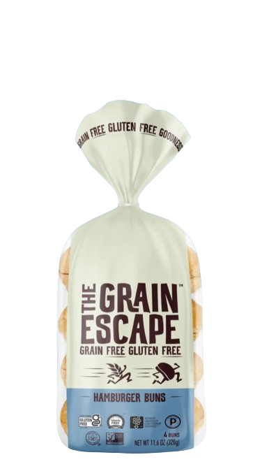 The Grain Escape - Grain & Gluten Free - Hamburger Buns, 328 g