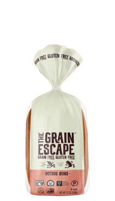 The Grain Escape - Grain & Gluten Free - Hot Dog Buns, 260 g