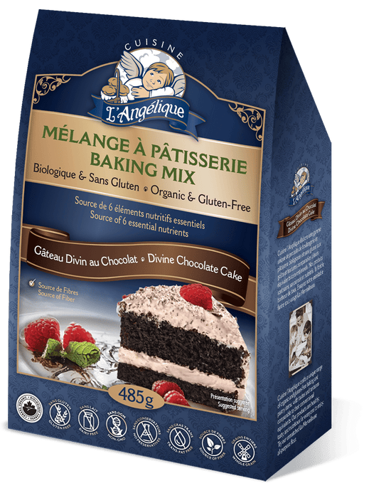 Cuisine L'Angelique - Chocolate Divine Cake Mix Gluten Free, 485 g