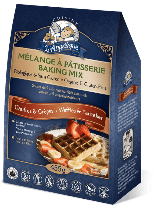 Cuisine L'Angelique - Pancake Waffle Mix Gluten Free, 455 g