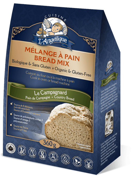 Cuisine L'Angelique - Bread Mix Le Campagnard Gluten Free, 360 g